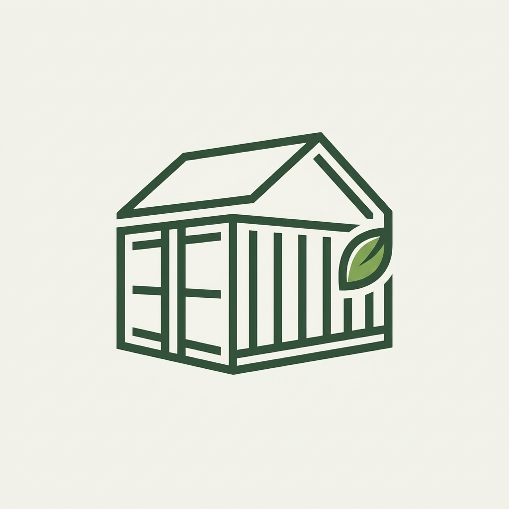 Tiny Container House Leaf Icon