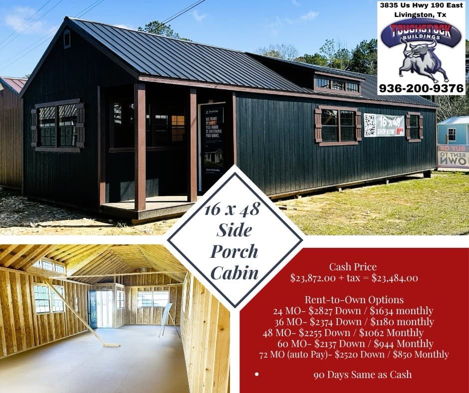 16 x 48 tiny house Shell perfect DIY project free delivery 25 states thumbnail 4